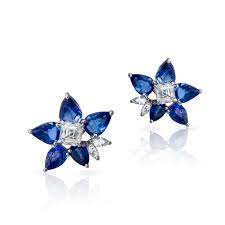 sapphire and diamond earrings jewelry