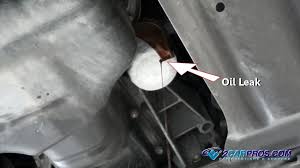 repair an automotive engine oil leak