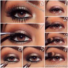 tutorial smokey bronze eyes