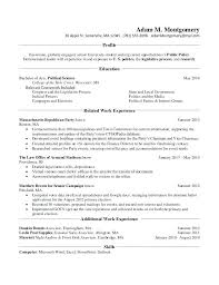 Resume Examples For Graduate School Example Of Student Resume