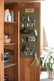 Garden Tool Pegboard Organization