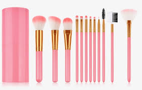 glowii 12pcs pink makeup brush makeup