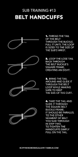 Illustrated Guide - DIY Belt Handcuffs