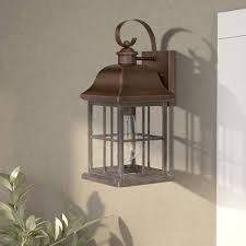antique copper outdoor wall sconce l