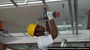 suspended ceiling installation fibrous