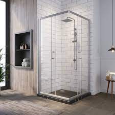 inch clear glass sliding shower doors