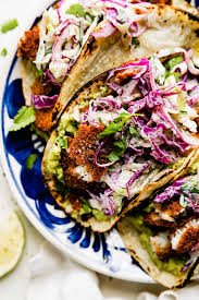 crispy fish tacos with cilantro ranch