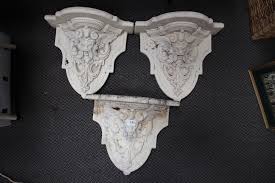 3 Concrete Garden Wall Hanging Decorations