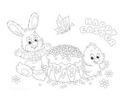 free printable easter bunny coloring