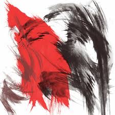 hd wallpaper red and black painting