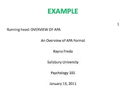Apa format paper example title page   Annotated bibliography in     AnyPass co