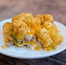 easy cheesy tater tot cerole with