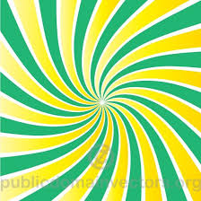 green and yellow radial beam royalty