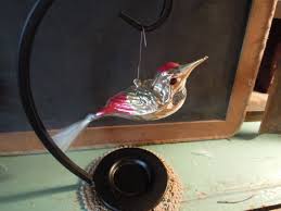 vintage mercury glass bird ornament
