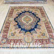 9 x12 handmade silk rug oversized