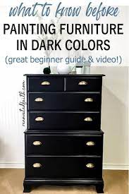 Painting Furniture Black
