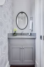 Remodel your powder room for a look like no other! Refined And Refreshing Trendy Powder Rooms In Gray And Turquoise