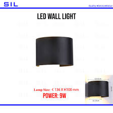dimmable led driver 9watt wall light