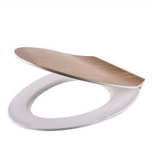 Soft Close Toilet Seat Wood Effect