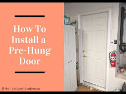 how to install prehung door easy diy