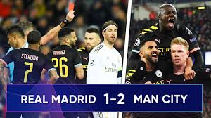 Score and champions league latest updates from the bernabeu (image: Real Madrid 1 2 Manchester City Sergio Ramos Sent Off As De Bruyne Seals City Win Youtube