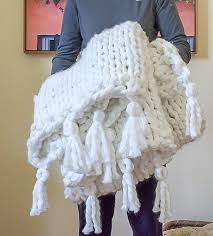 chunky knit blanket pattern nourish