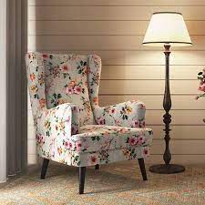 living room printed fabric sofa chair