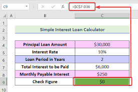 simple interest loan calculator in