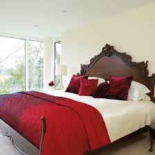 Vintage white furry bedroom design. Ruby Red Bedroom Ideas Ideal Home