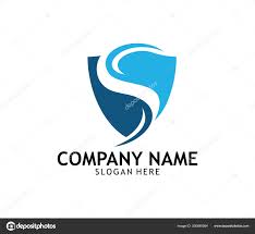 Letter Security Guard Shield Online Technology Vector Logo