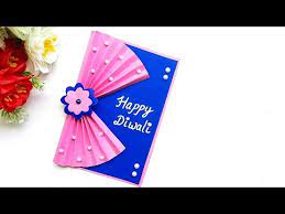 The aakash butti or the paper lantern is hung outside homes to invite godess lakshmi into our homes. Diy Diwali Greeting Card Handmade Diwali Card Making Ideas How To Make Greeting Card For Diwali Youtube