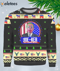 Joe Biden The Joe Ker Joker Ugly Christmas Sweater