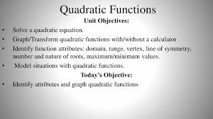 Ppt Quadratic Functions Powerpoint