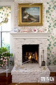 Fireplaces White Painted Brick