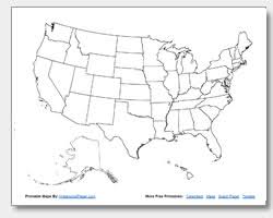 Printable United States Maps Outline And Capitals