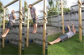 It indicates an expandable section or menu, or sometimes previous / next navigation options. Back To Primal Pull Up Frame Backyard Gym Diy Home Gym Backyard