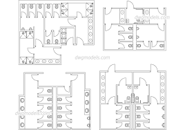 public toilets autocad file