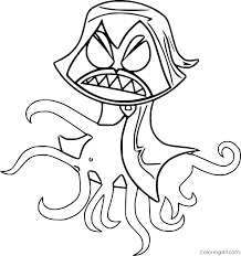 Free printable teen titans go coloring pages. Octopus From Teen Titans Go Coloring Page Coloringall