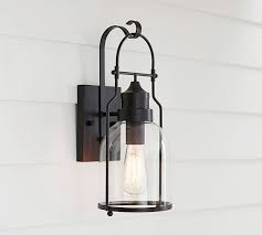taylor metal outdoor sconce pottery barn