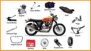 30 basic parts of motorcycle their