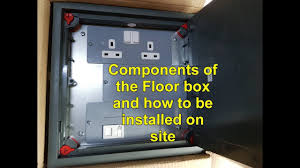 floor box practical installation on