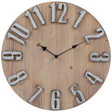 Rustic Wood Wall Clock Hobby Lobby