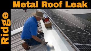 METAL ROOF RIDGE: Repairing leaks that stems from a metal roof ridge -  YouTube