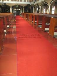 red broadloom carpet for the church