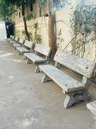 cement garden benches