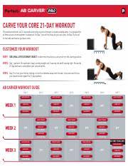 ab carver pro 21 day workout plan pdf