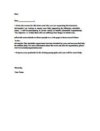 donation request letter template