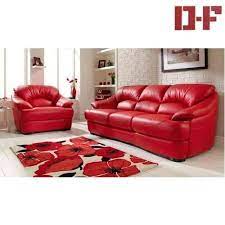 red leather sofa set at rs 45999 piece