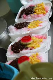 Kek padang golf berkacang : Penang Hawker Food Kek Seng Ice Kacang What2seeonline Com