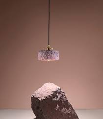 Terrazzo Pendant Lamp Pink Hanging